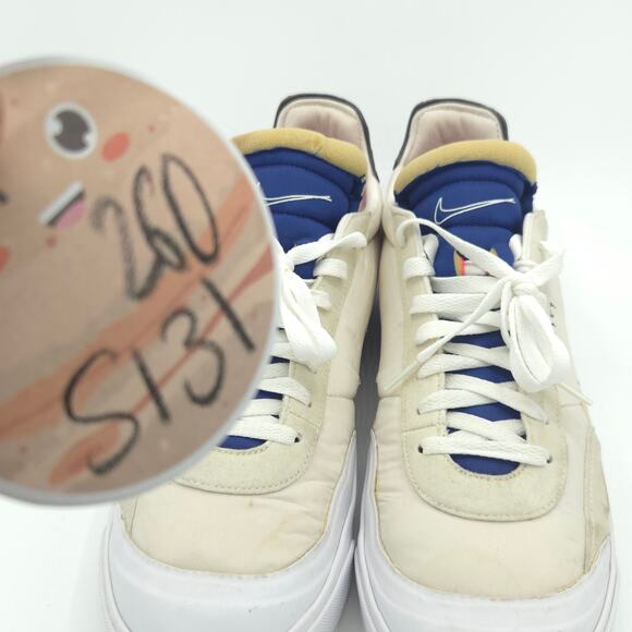 Nike Drop Type LX Men\'s Size 12.5 White Blue Sneakers main image 4